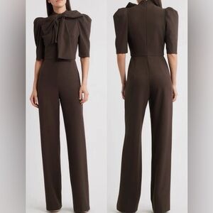 Black Halo Brown Jumpsuit